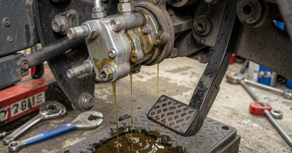 Brake Pedal Travels to Floor