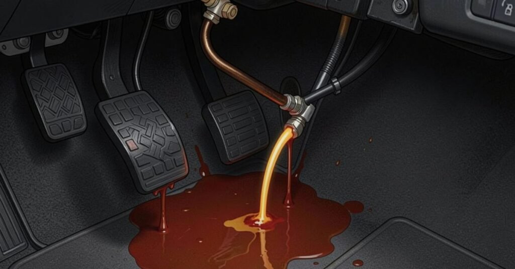 Brake Pedal Travels to Floor