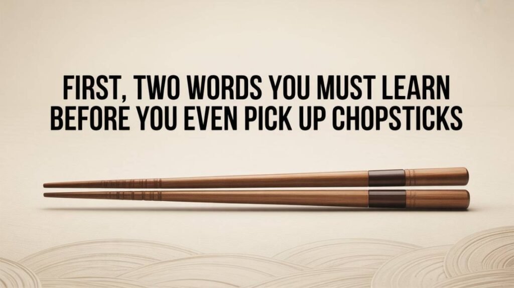 First, Two Words You Must Learn