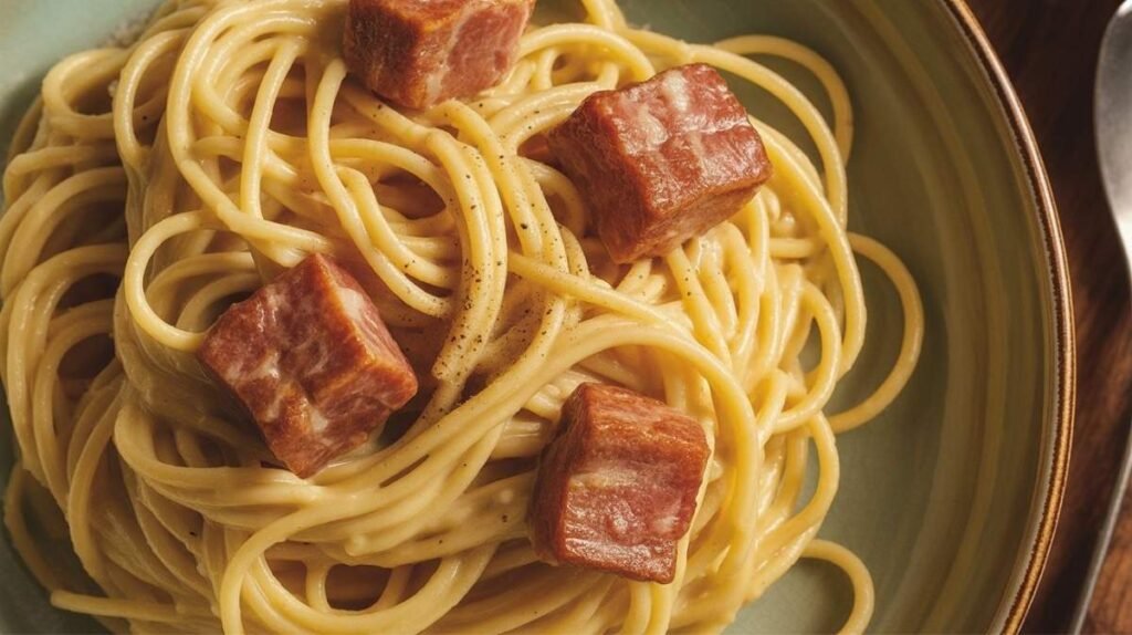 Traditional Spaghetti Carbonara -  Italian Food Menu