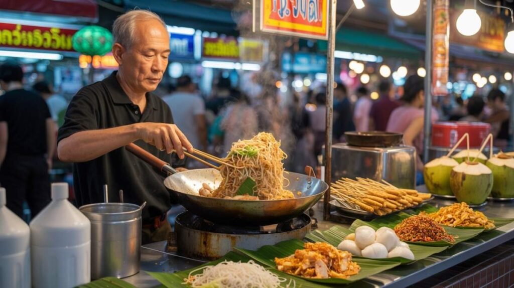 Exotic Street Food in Bangkok Thailand