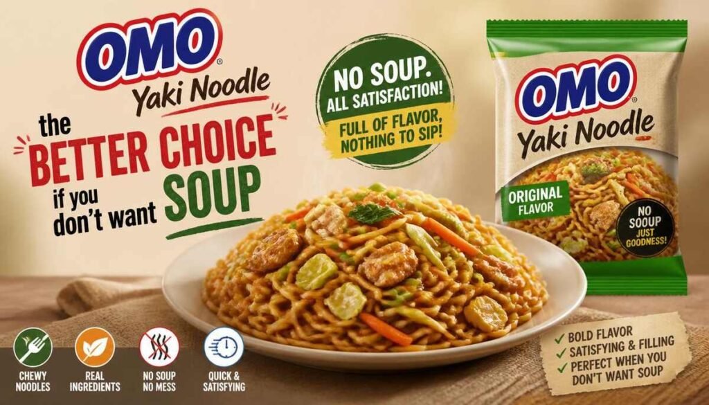 OMO Yaki Noodle the better choice if you don’t want soup