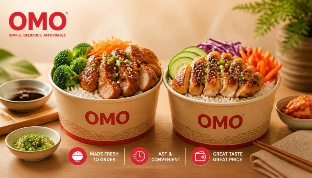 OMO rice bowls simpler, cheaper, and easy to order